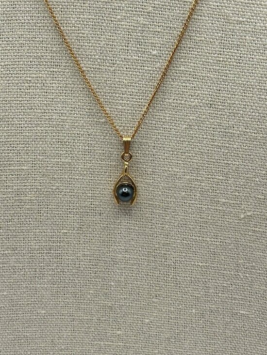 Unbranded Jewelry - Gold Tone Wishbone Necklace Imitation Pearl Pendant Vintage Style Jewelry Gift